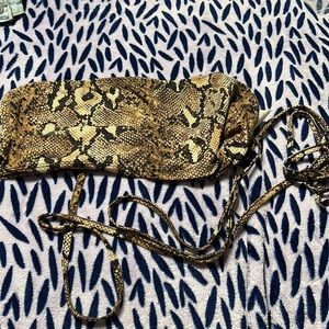 Large Crop snakeskin top from Shein